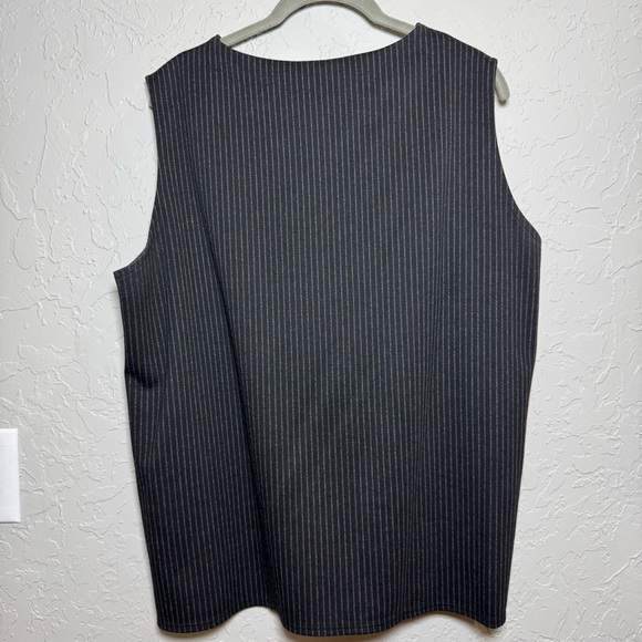 Calvin Klein Black Pinstripe Top XL - Picture 4 of 5